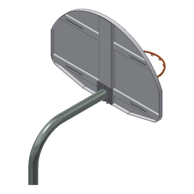 Gared Economy Playground 3-1/2″ O.D. Unbraced Gooseneck Post GNA35