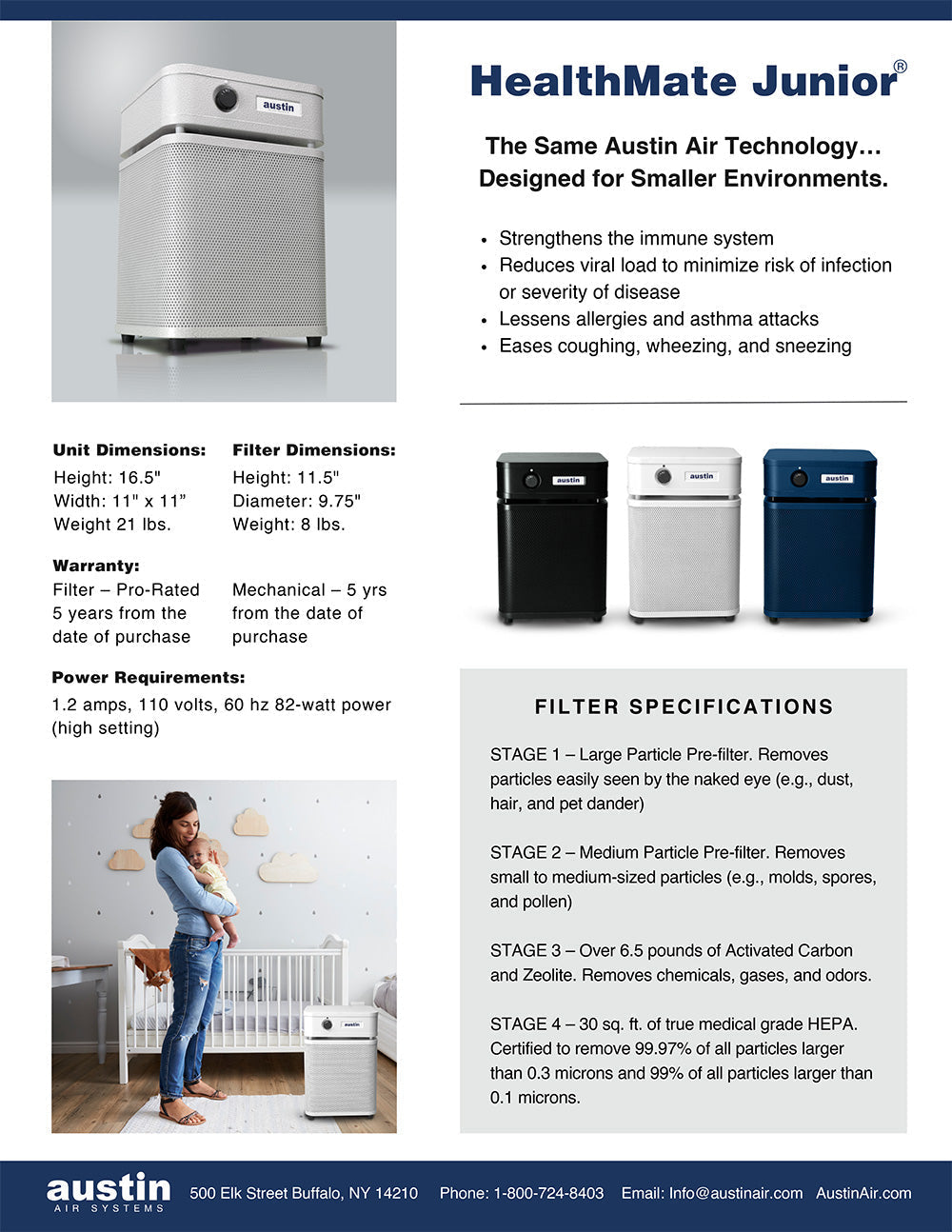 Austin Air HealthMate Junior Air Purifier