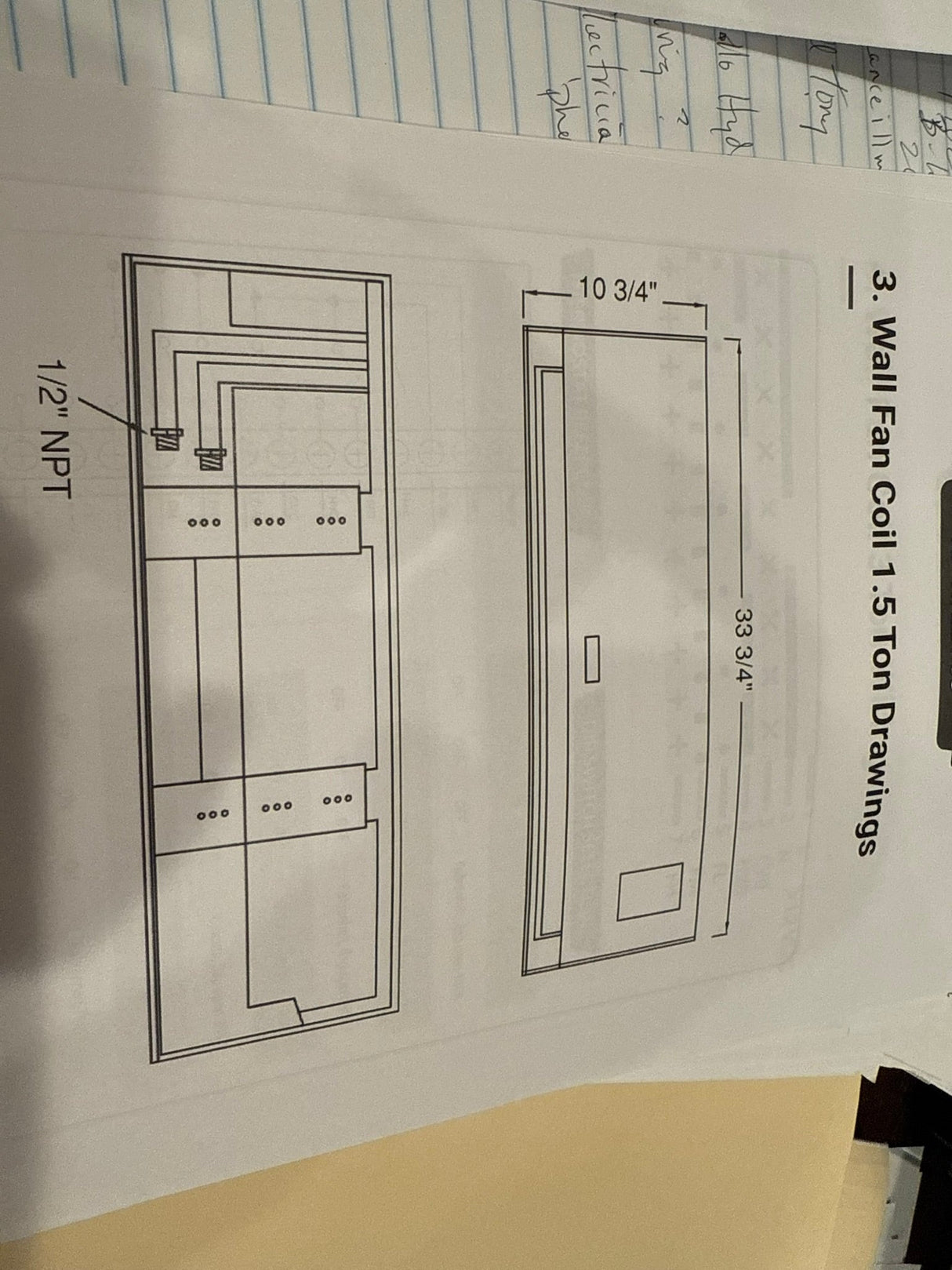 APOLLO Wall Fan Coil FCU / 3 Ton