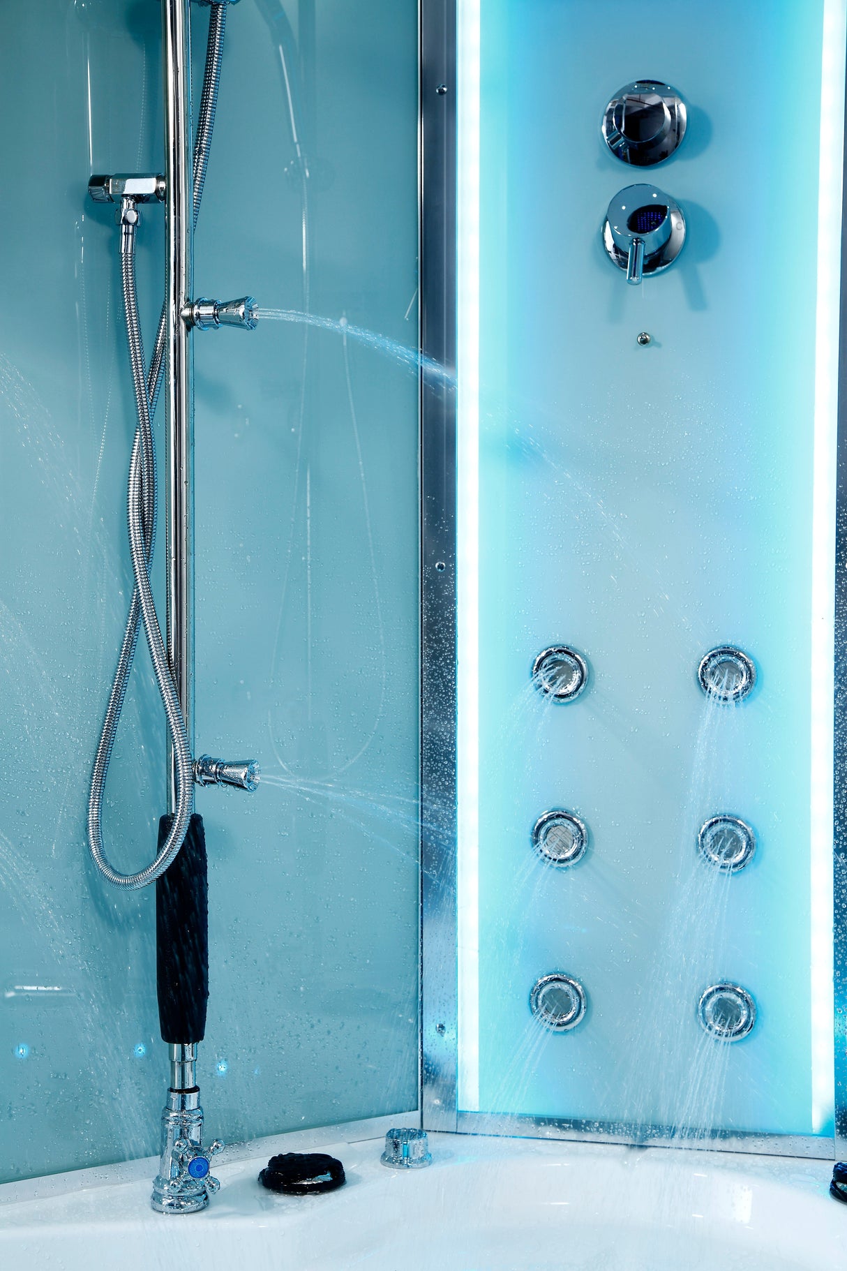 Maya Bath Platinum Comfort 55″ × 55″ × 88″ Walk-In Steam Shower