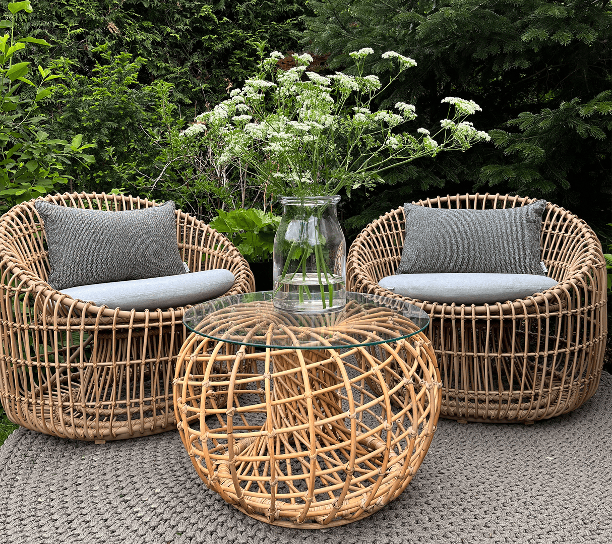 Nest Small Indoor Coffee Table Footstool 7320RU