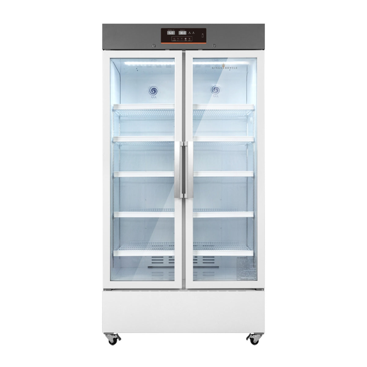 KingsBottle 2℃~8℃ 756L Upright 2-Door Medical Fridge & Lab Refrigerator