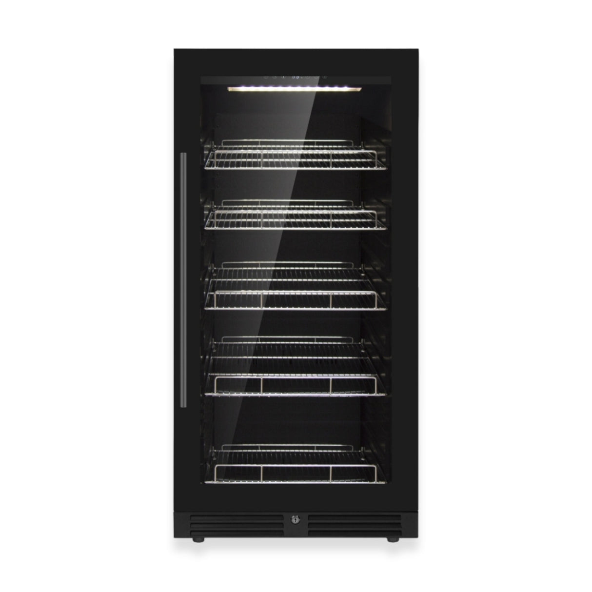 KingsBottle 389 Cans Capacity Upright Beverage Refrigerator With Low-E Glass Door
