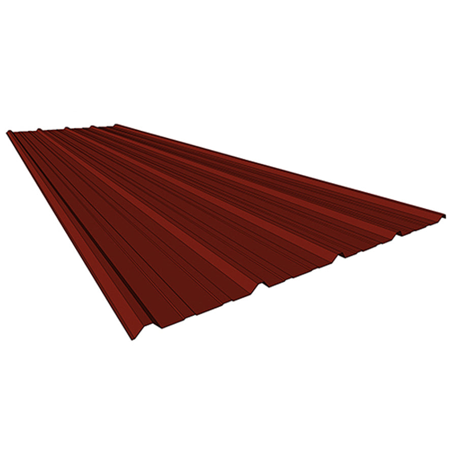 10FT Metal Galvalume Corrugated Panels Durable Red Brown Roof Wall Sheets x 50 Pcs