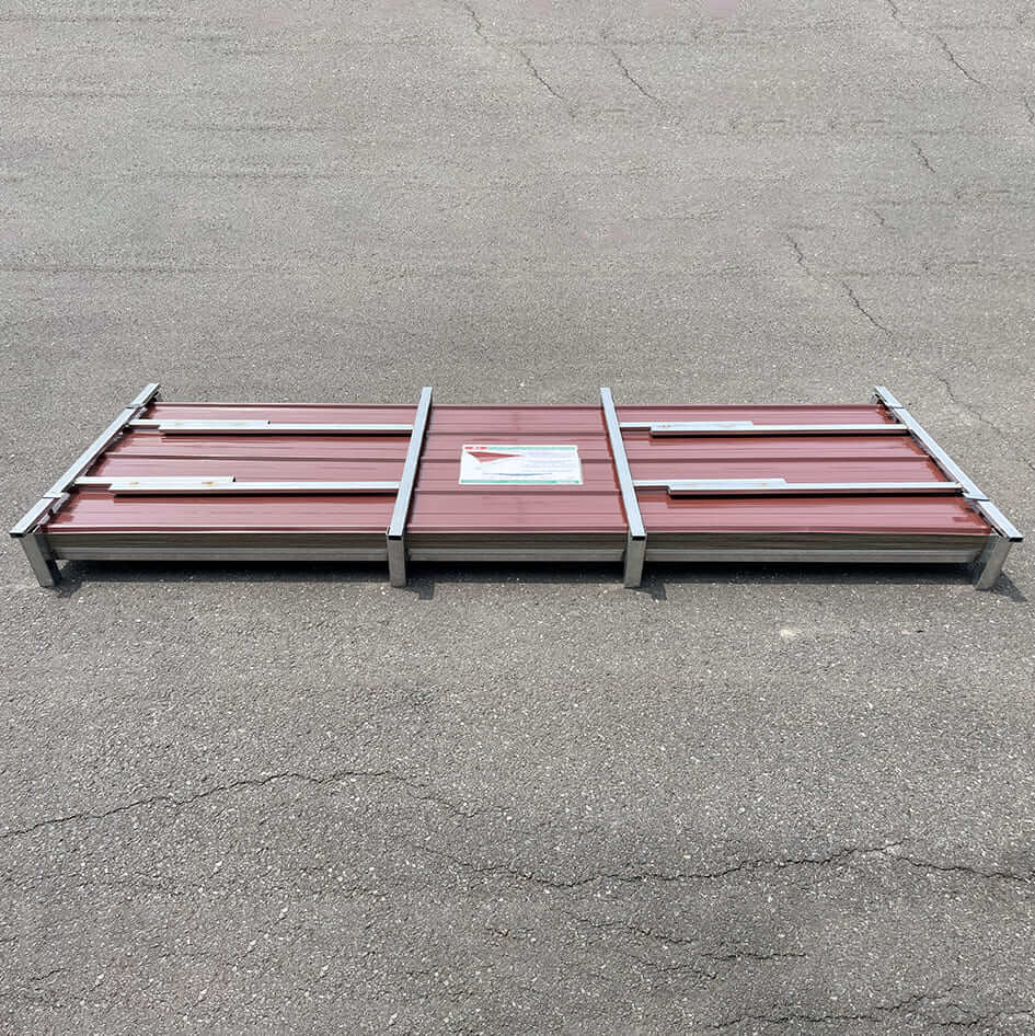 10FT Metal Galvalume Corrugated Panels Durable Red Brown Roof Wall Sheets x 50 Pcs
