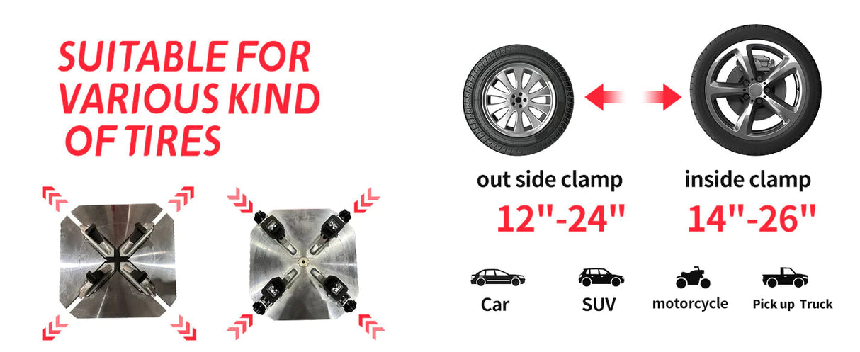 Katool Wheel Clamp Tire Changer Machine KT-T830