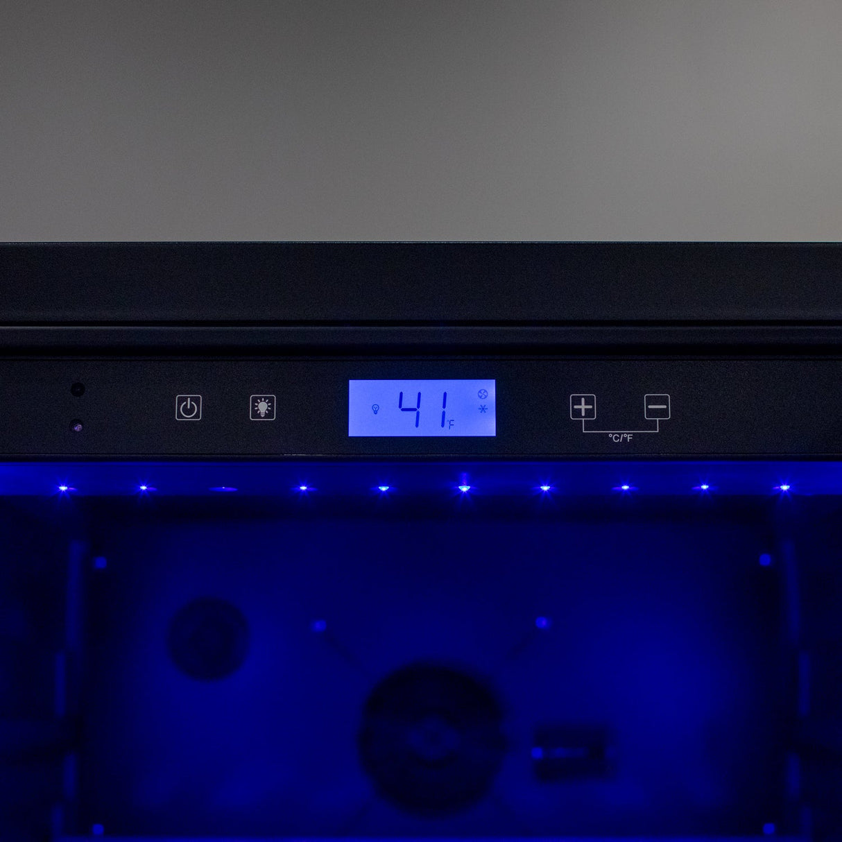 Allavino 76.5" Tall Single Zone Wine Vault with Solid Black Right Hinge Door KWR‑8185‑1SDR