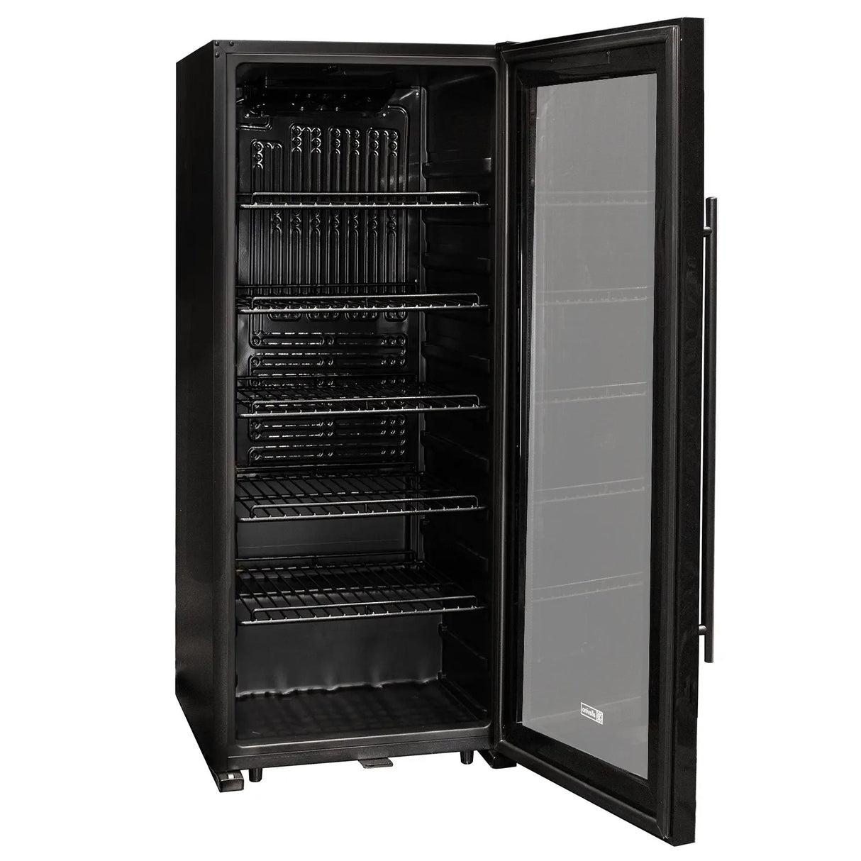 Allavino Contemporary 102 Bottle Single Zone Freestanding Wine Refrigerator with Black Glass Door KWR102S-1BGR