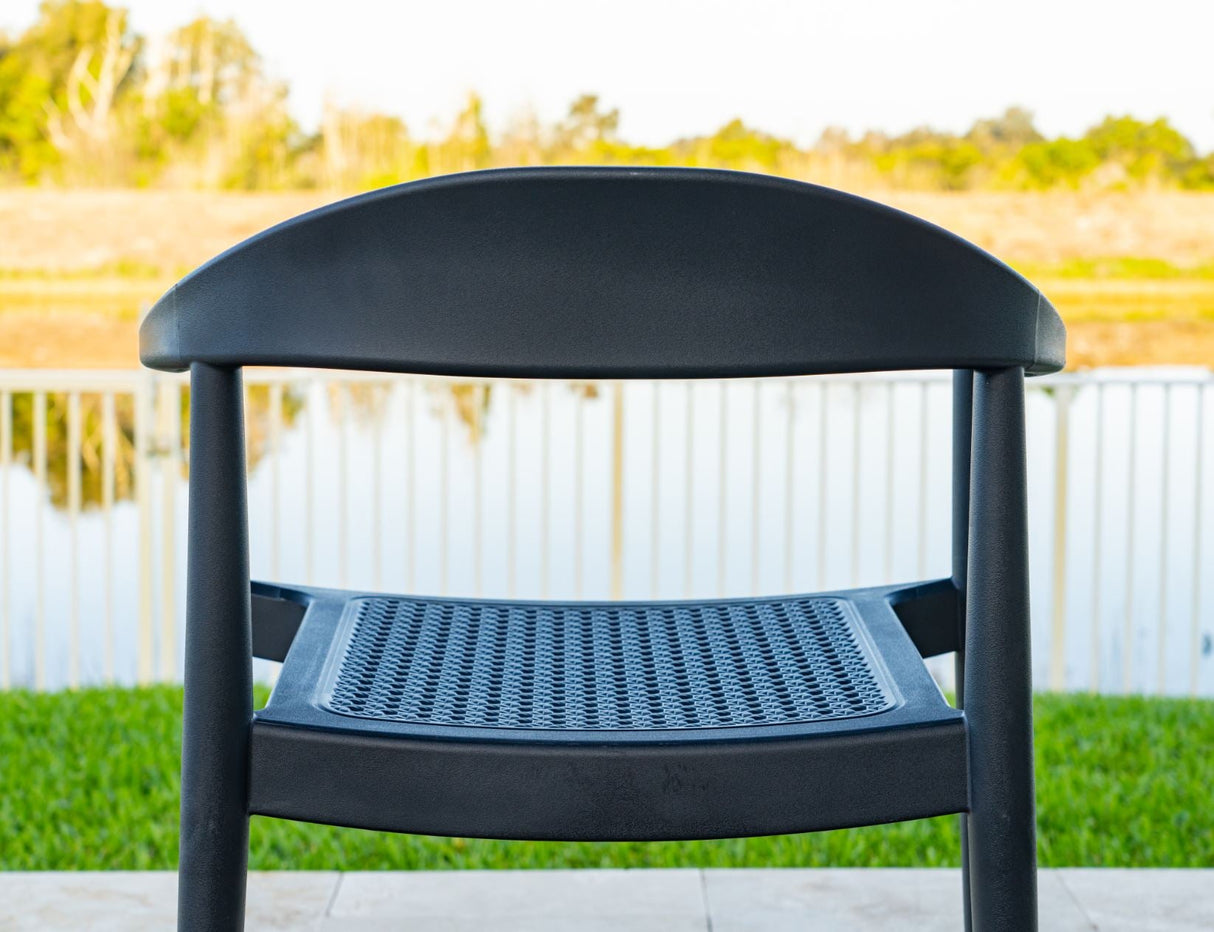 Rainbow Outdoor Kennedy Set of 2 Stackable Armchair-Anthracite