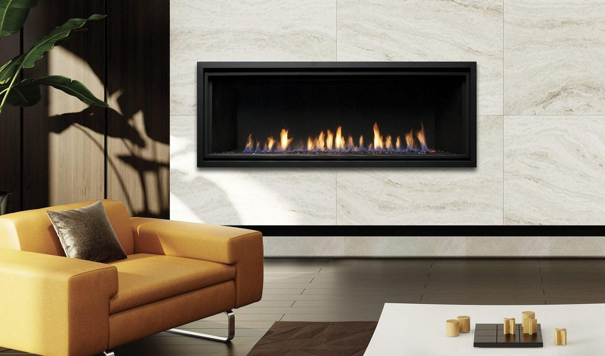 Kingsman ZCVRB60 60" Zero Clearance Millivolt Control Propane Direct Vent Linear Fireplace
