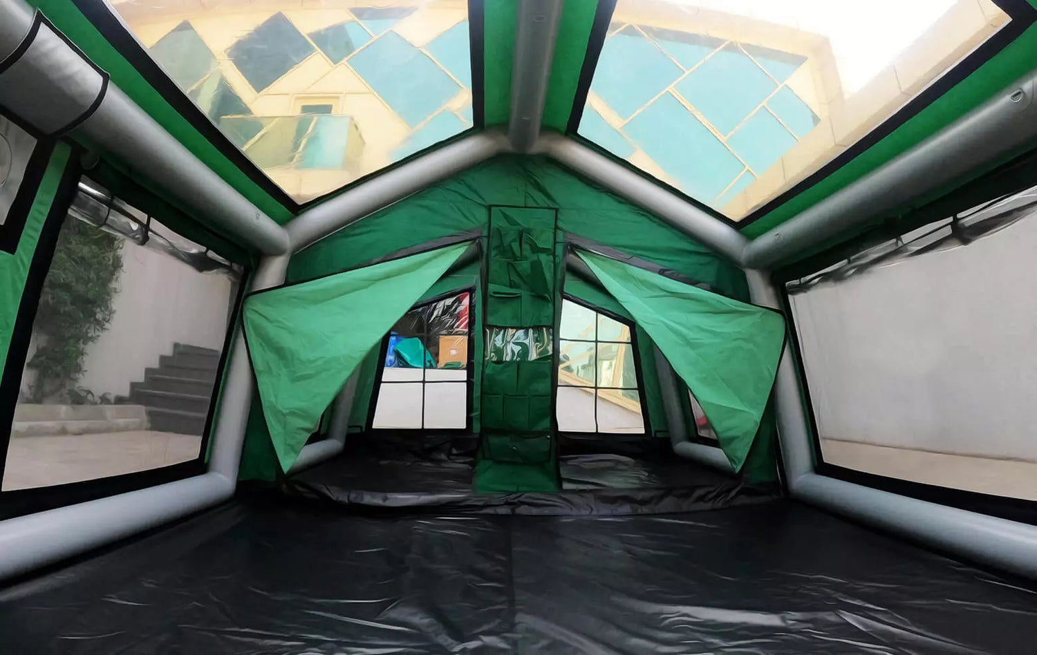 Sonmez Outdoor London Maxia 480 Premium Inflatable Glamping Tent with Digital Air Pump