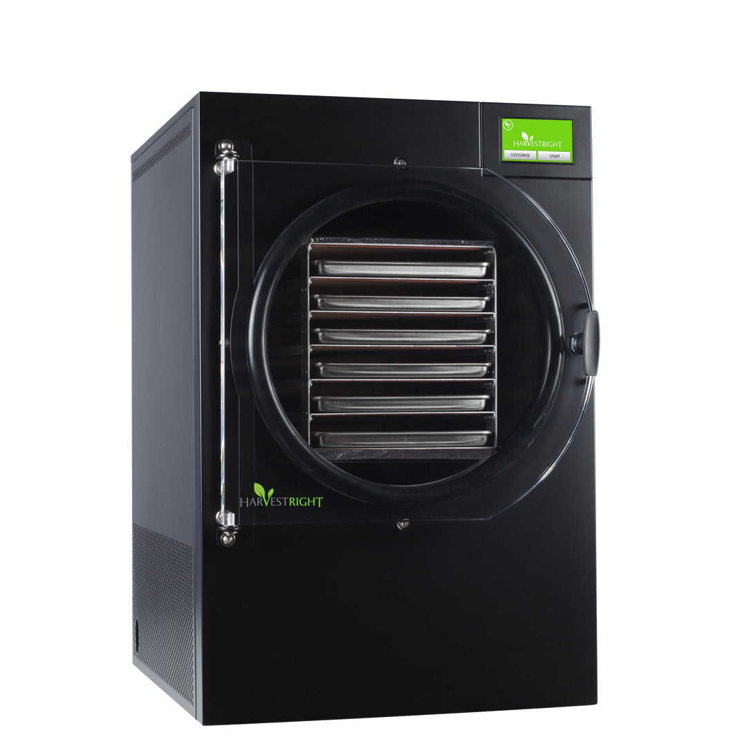 Harvest Right Large Home Pro Freeze Dryer with XL Premier Vacuum Pump,  6 Trays and Mylar Starter Kit in Black