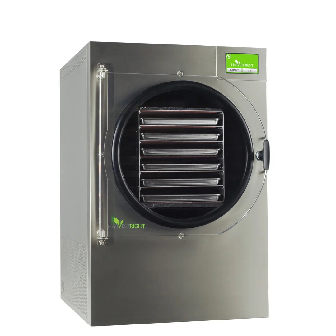 Harvest Right Large Home Pro Freeze Dryer with Oil Free Vacuum Pump, 6 Trays and Mylar Starter Kit in Stainless Steel
