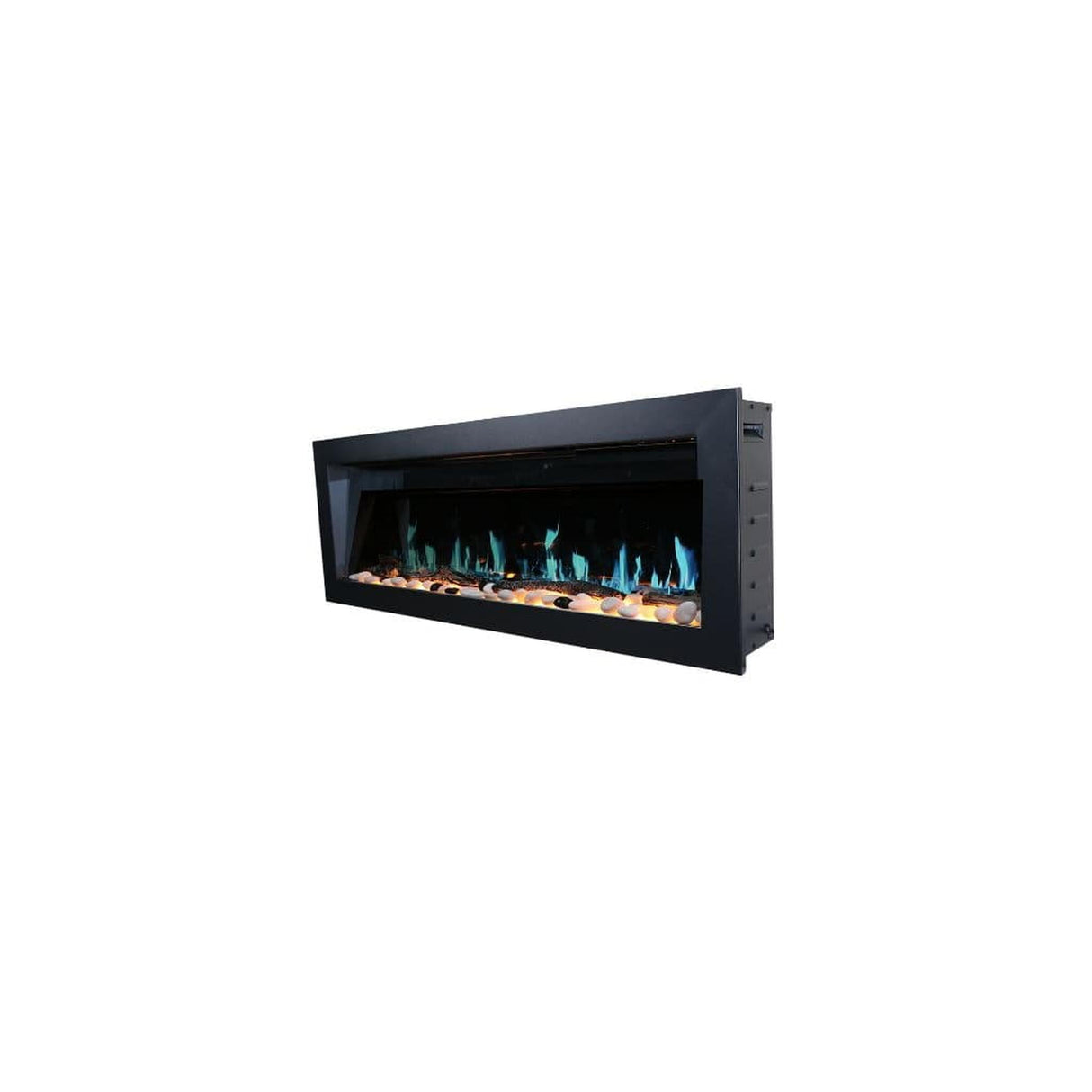 Litedeer 58" Latitude II Push-In Contemporary Smart Linear Vent-Free Built-In Electric Fireplace ZEF58V