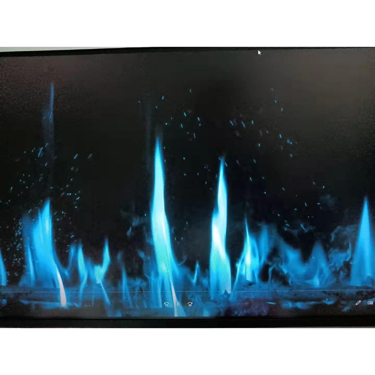 Litedeer Homes Gloria II 68" Smart Electric Fireplace with App Driftwood Log & River Rock ZEF68XS