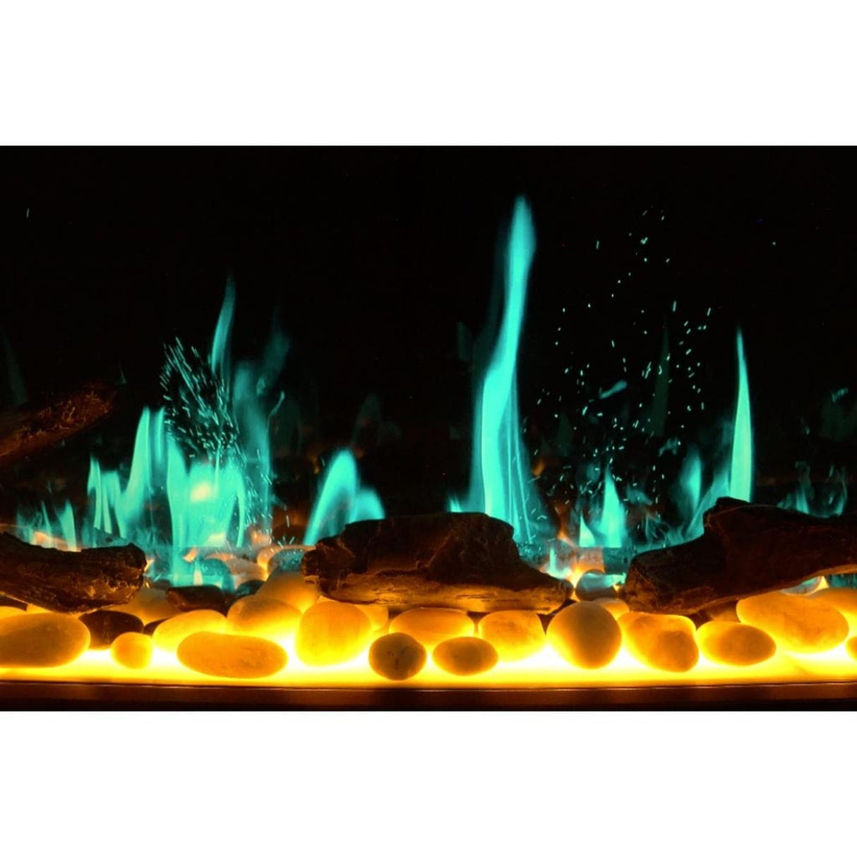 Litedeer Homes Gloria II 78" Smart Wall-Mounted Smart Electric Fireplace ZEF78VS