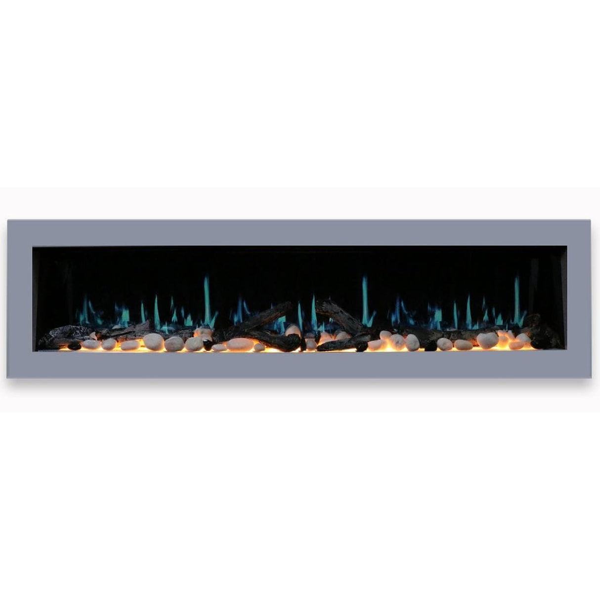 Litedeer Homes Gloria II 78" Smart Wall-Mounted Smart Electric Fireplace ZEF78VS