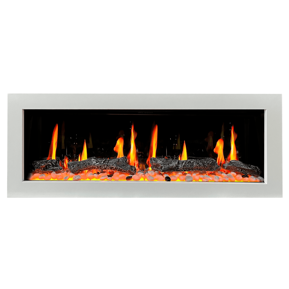 Litedeer Homes Gloria II 48" White Smart App Control Multi Flame Wall Mount Electric Fireplace ZEF48XW
