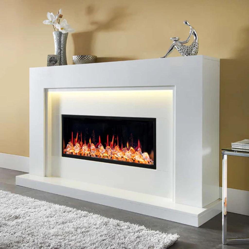 Litedeer Homes Latitude 45″ Smart Ultra‑Slim Built‑In Electric Fireplace ZEF45XC