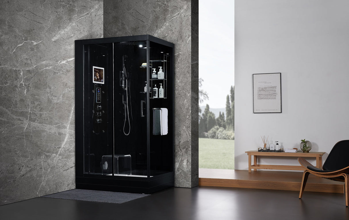 Maya Bath Platinum Lucca-L 47″ × 33″ × 88″ Steam Shower
