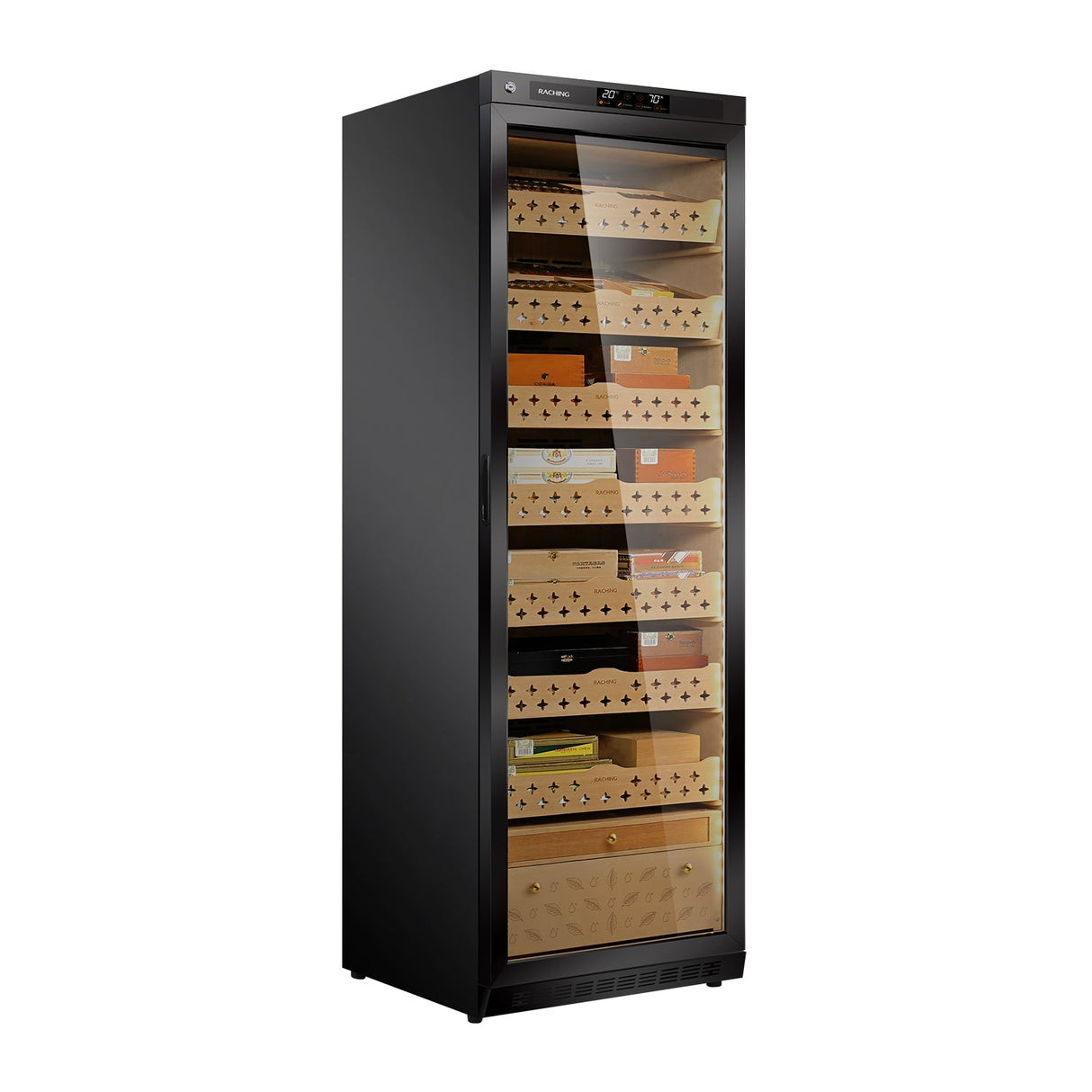 Raching MON3800A Precision Climate Controlled Humidor With Ammonia Removal | 1500 Cigars