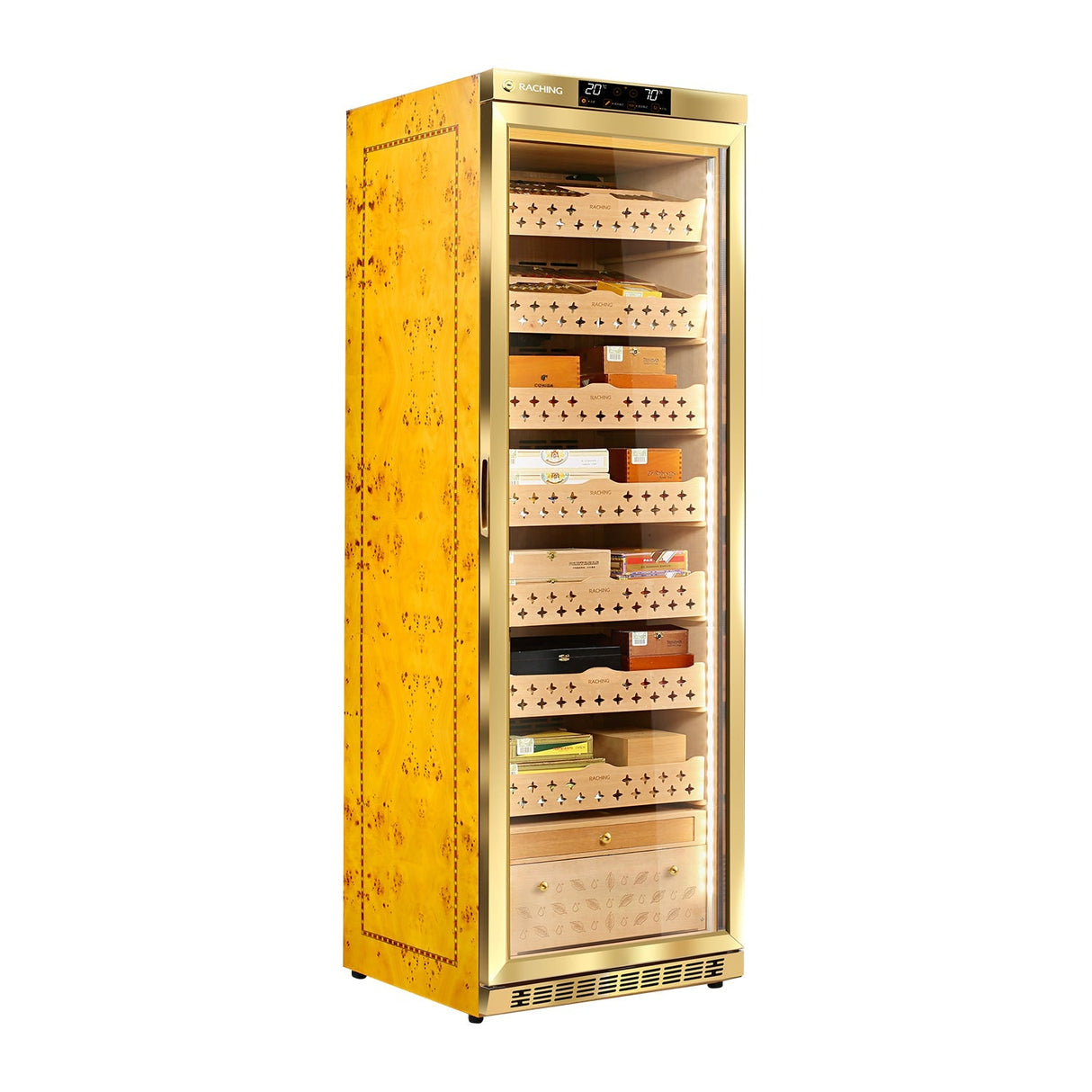 Raching MON3800A Precision Climate Controlled Humidor With Ammonia Removal | 1500 Cigars