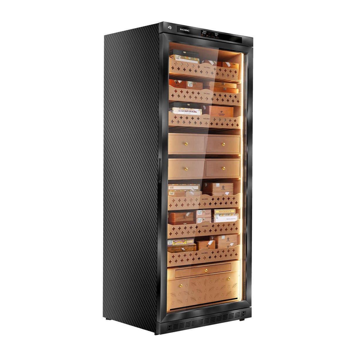 Raching MON5800A Premium Electronic Cigar Humidor with Ammonia Removal | 3000 Cigars