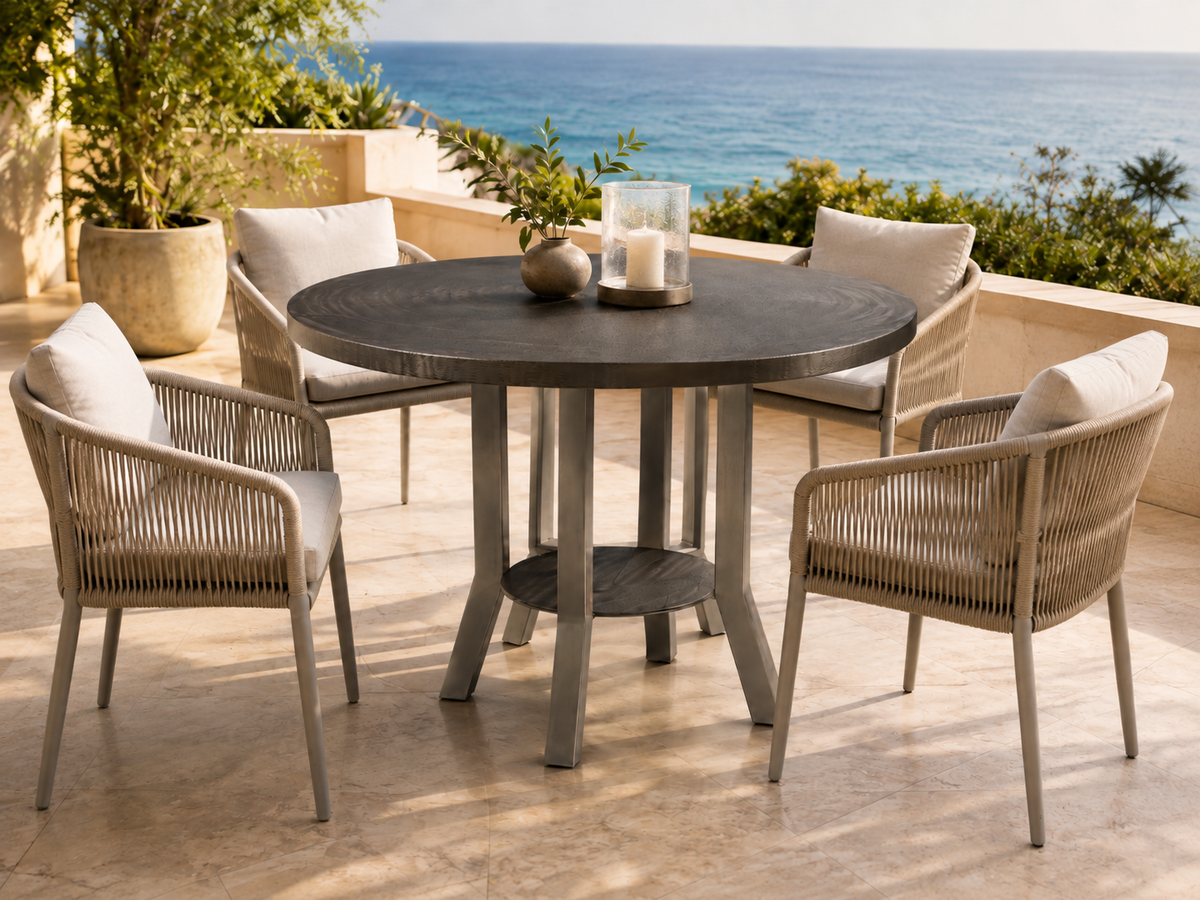 Metall Madrid Stainless Steel Dining Table