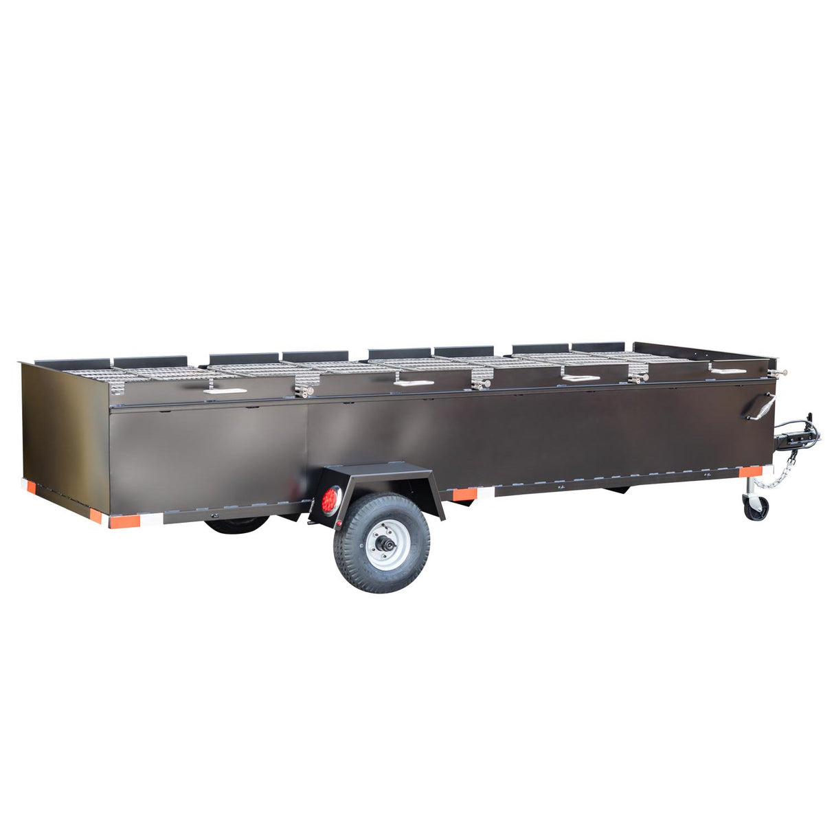 Meadow Creek BBQ144 4-Pit Chicken Cooker Trailer with Rotating Grates