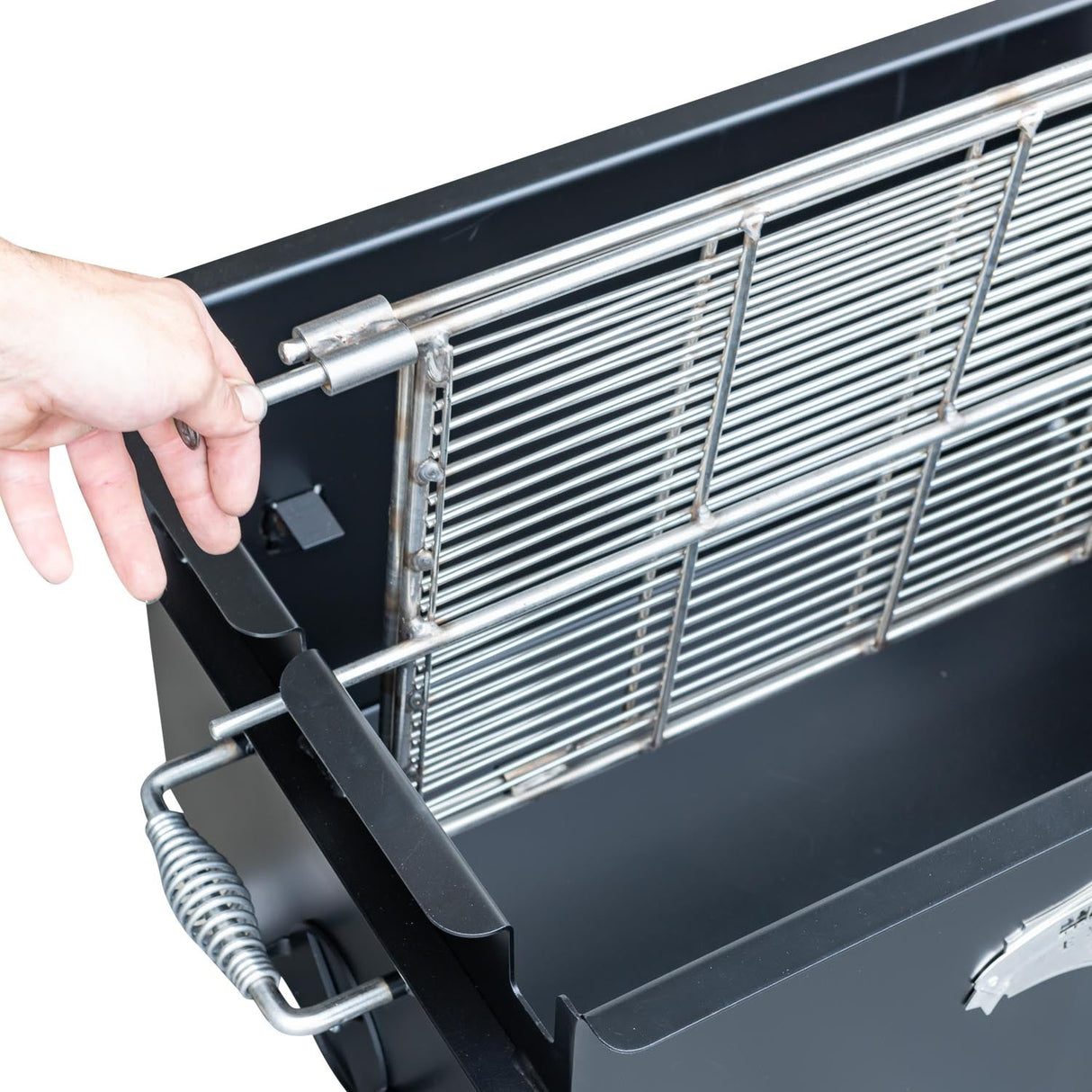 Meadow Creek BBQ26 Charcoal Grill Chicken Cooker with Rotating Grates