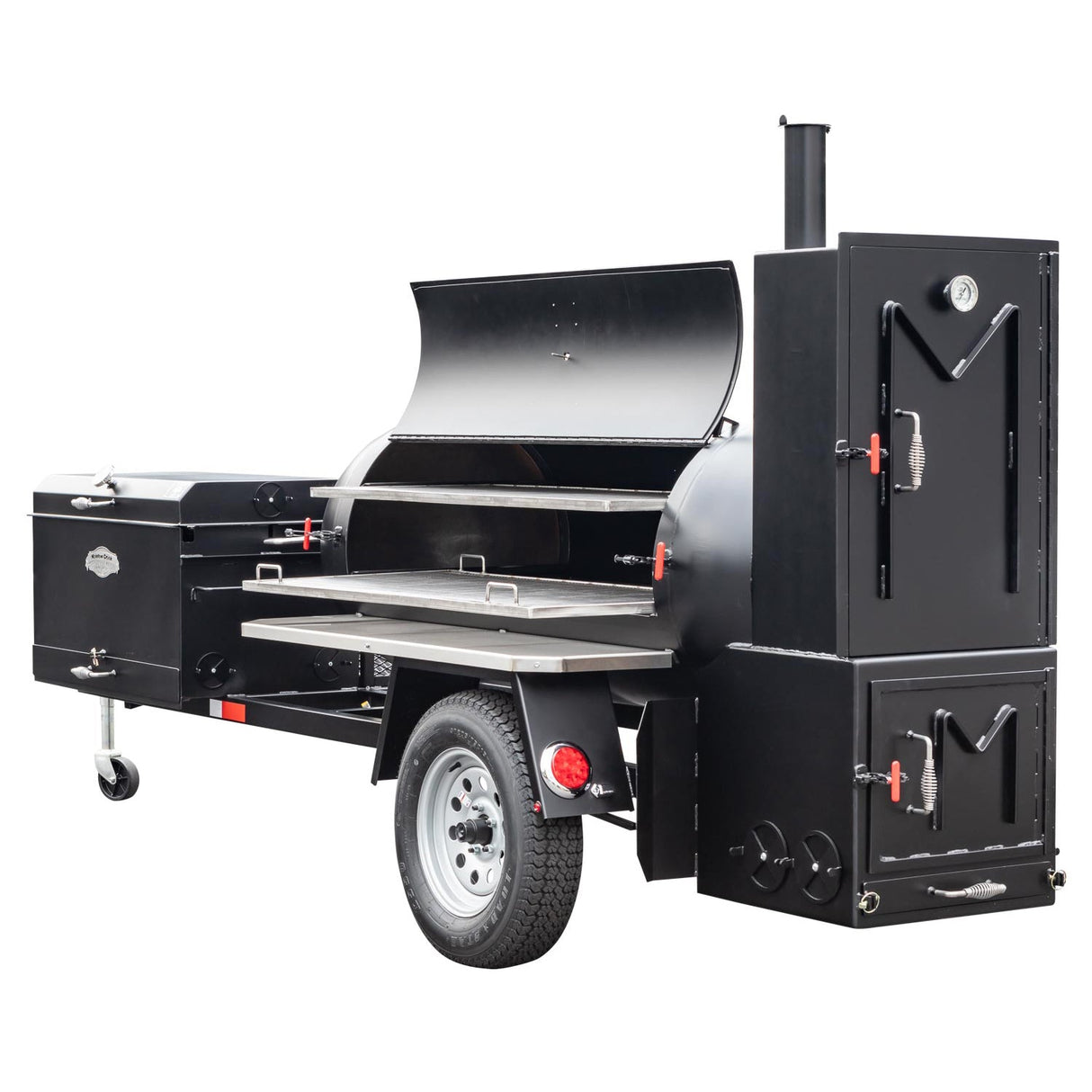 Meadow Creek TS250 Offset Tank Smoker and Trailer