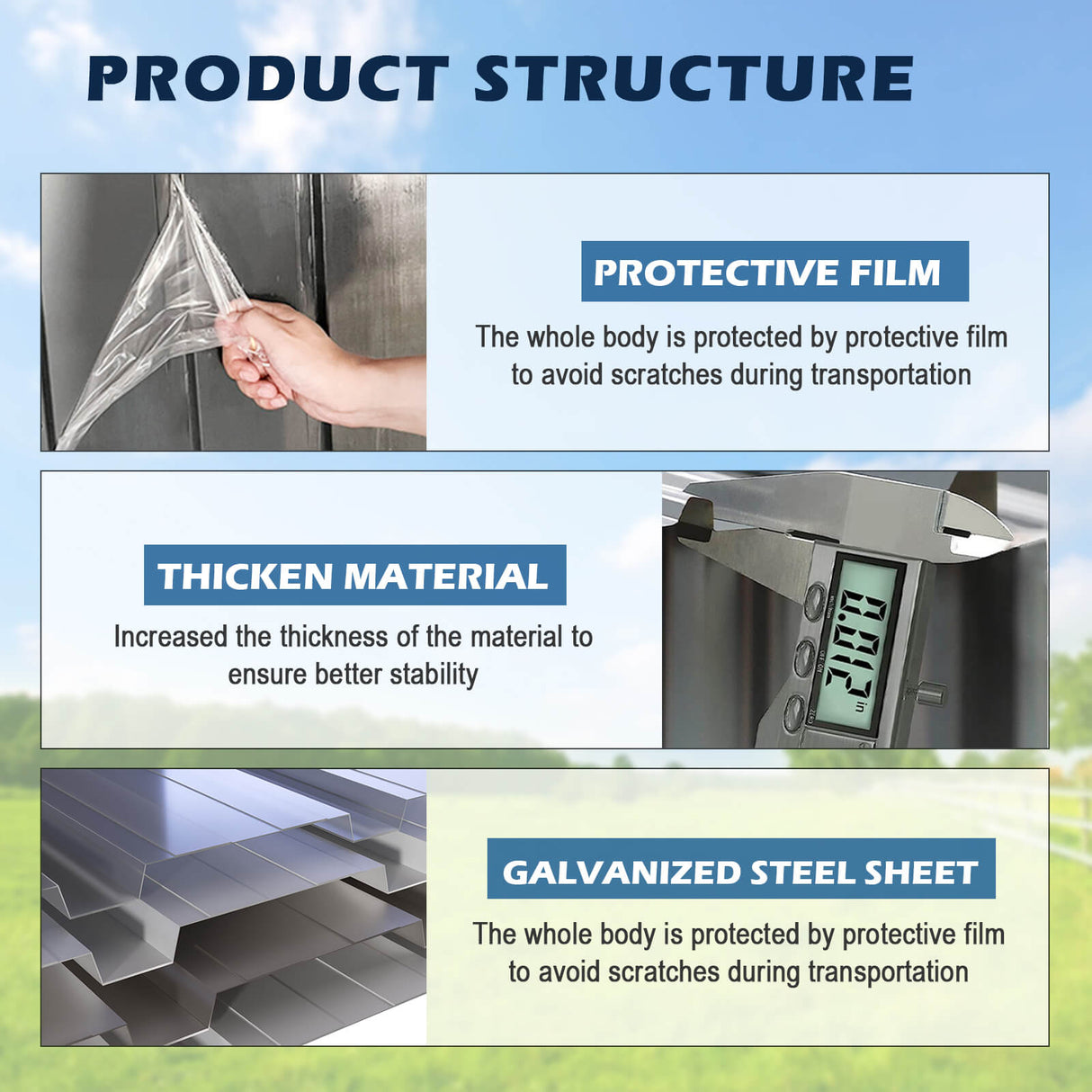 Chery Industrial 13'x20' Metal Garage Shed with Double Front Doors, Side Entry Door