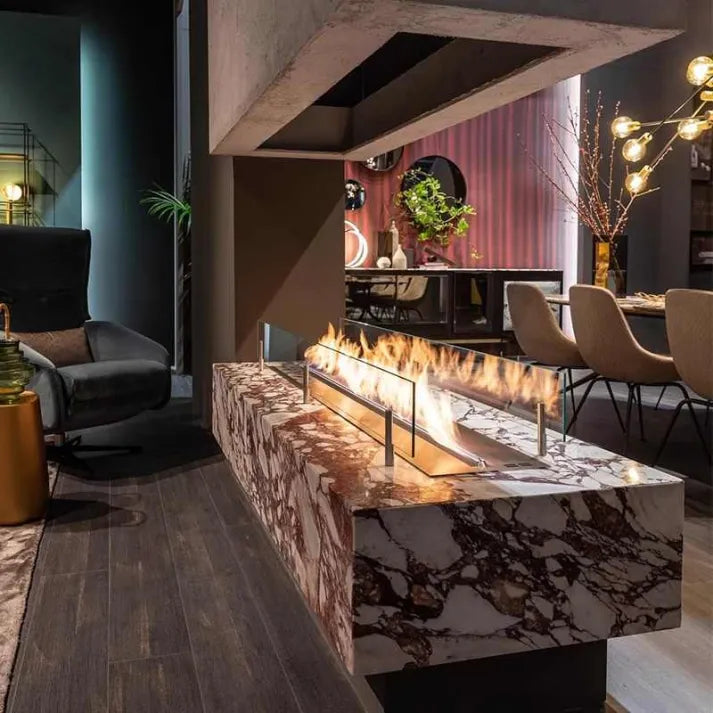 HearthArtSinn Ember 6 Bioethanol Real Fire Fireplace Core