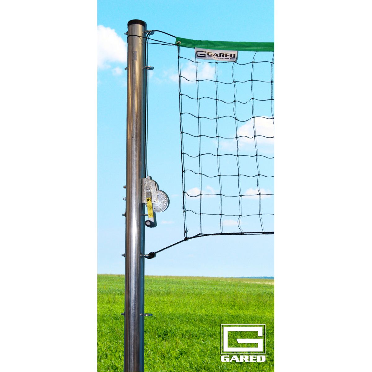 Gared SideOut™ 3-1/2″ O.D. Steel Outdoor Volleyball System – Semi-Permanent ODVB35