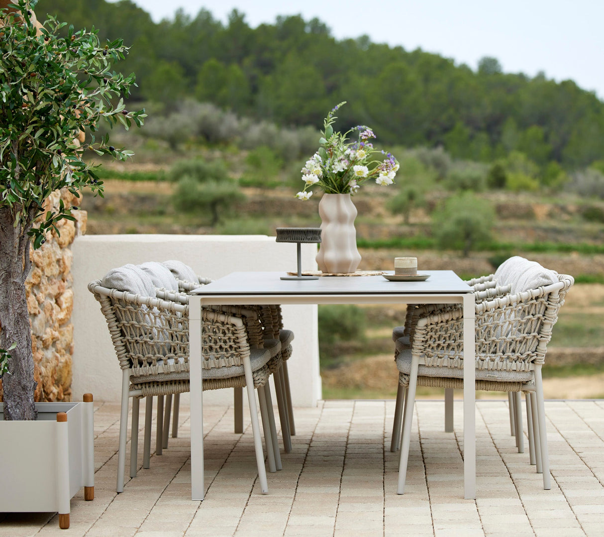 Ocean Stacking Woven Dining Armchair