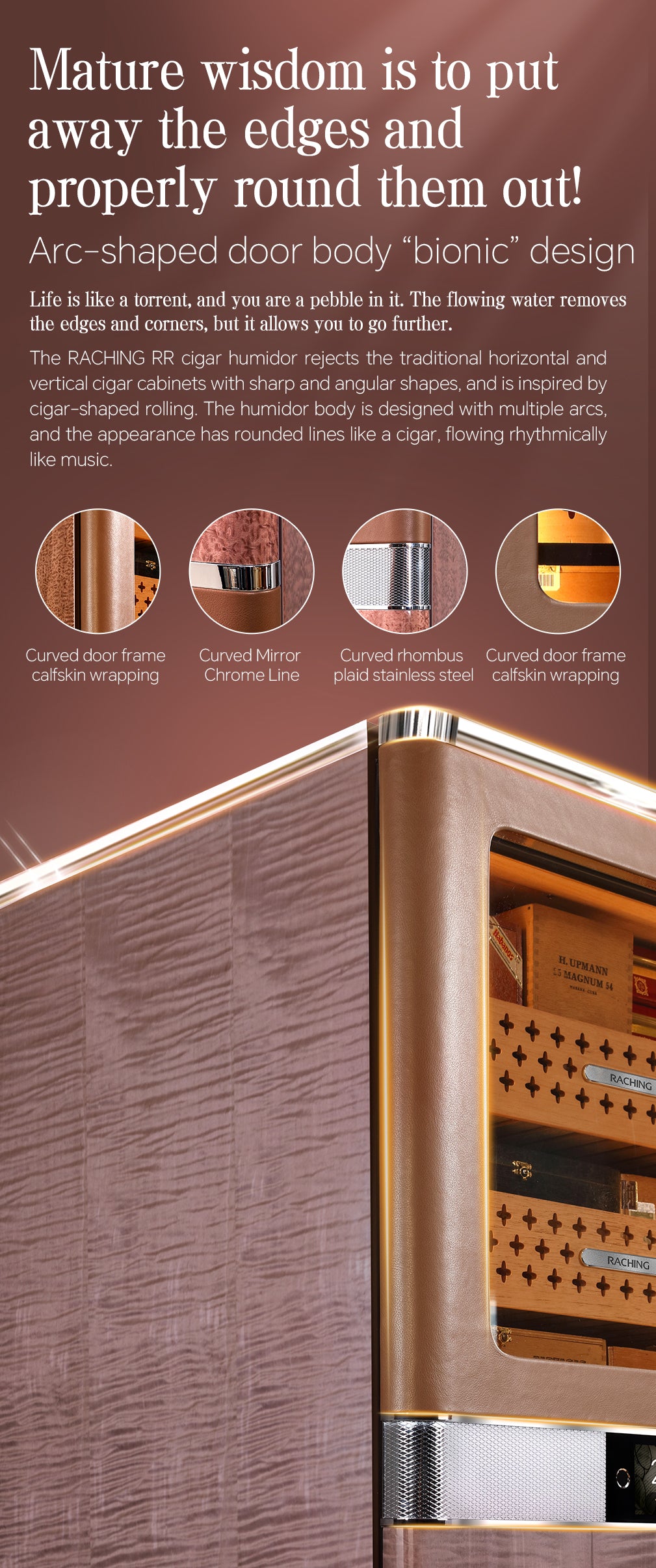 Raching Reserva RR980 Series Electric Humidor | 3000 Cigars