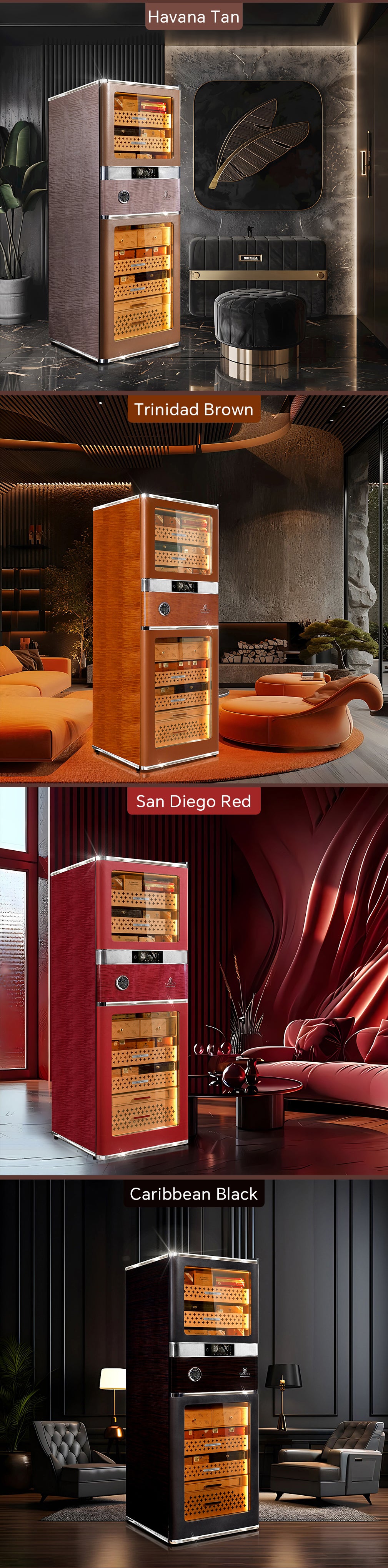 Raching Reserva RR980 Series Electric Humidor | 3000 Cigars