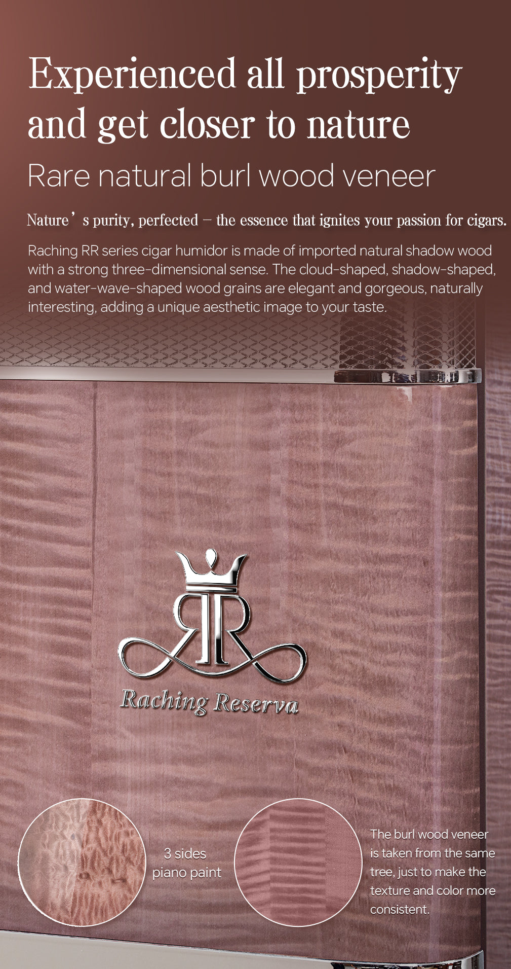 Raching Reserva RR980 Series Electric Humidor | 3000 Cigars