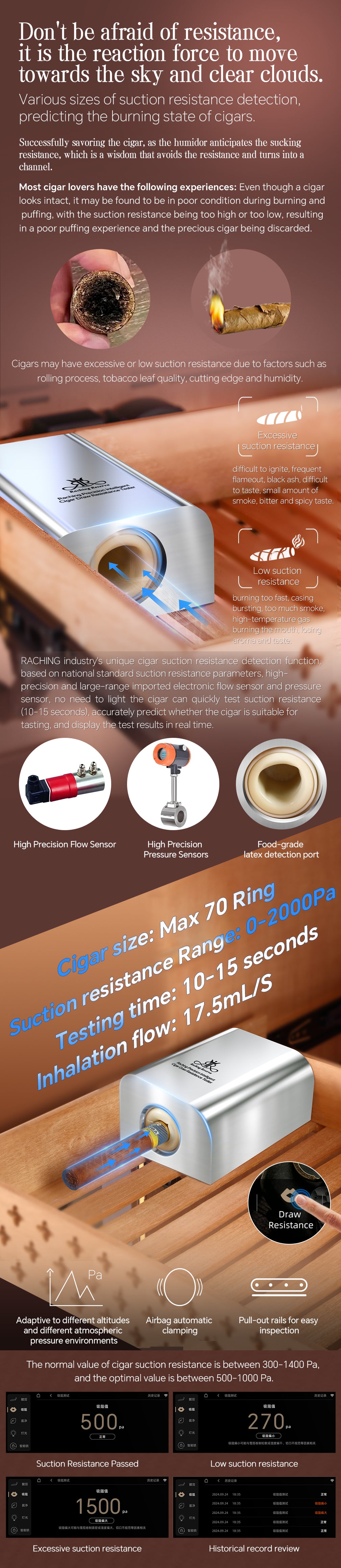 Raching Reserva RR980 Series Electric Humidor | 3000 Cigars