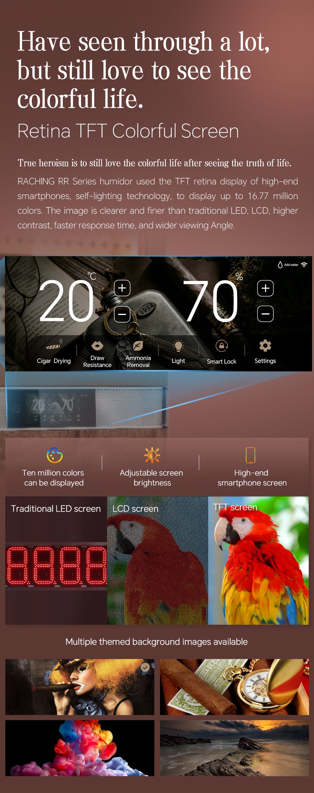 Raching Reserva RR980 Series Electric Humidor | 3000 Cigars