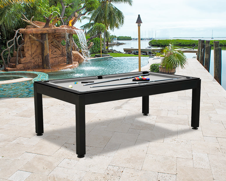 Panama Jack Indoor / Outdoor Billiards Aluminum Pool Table w/Sunbrella Fabric