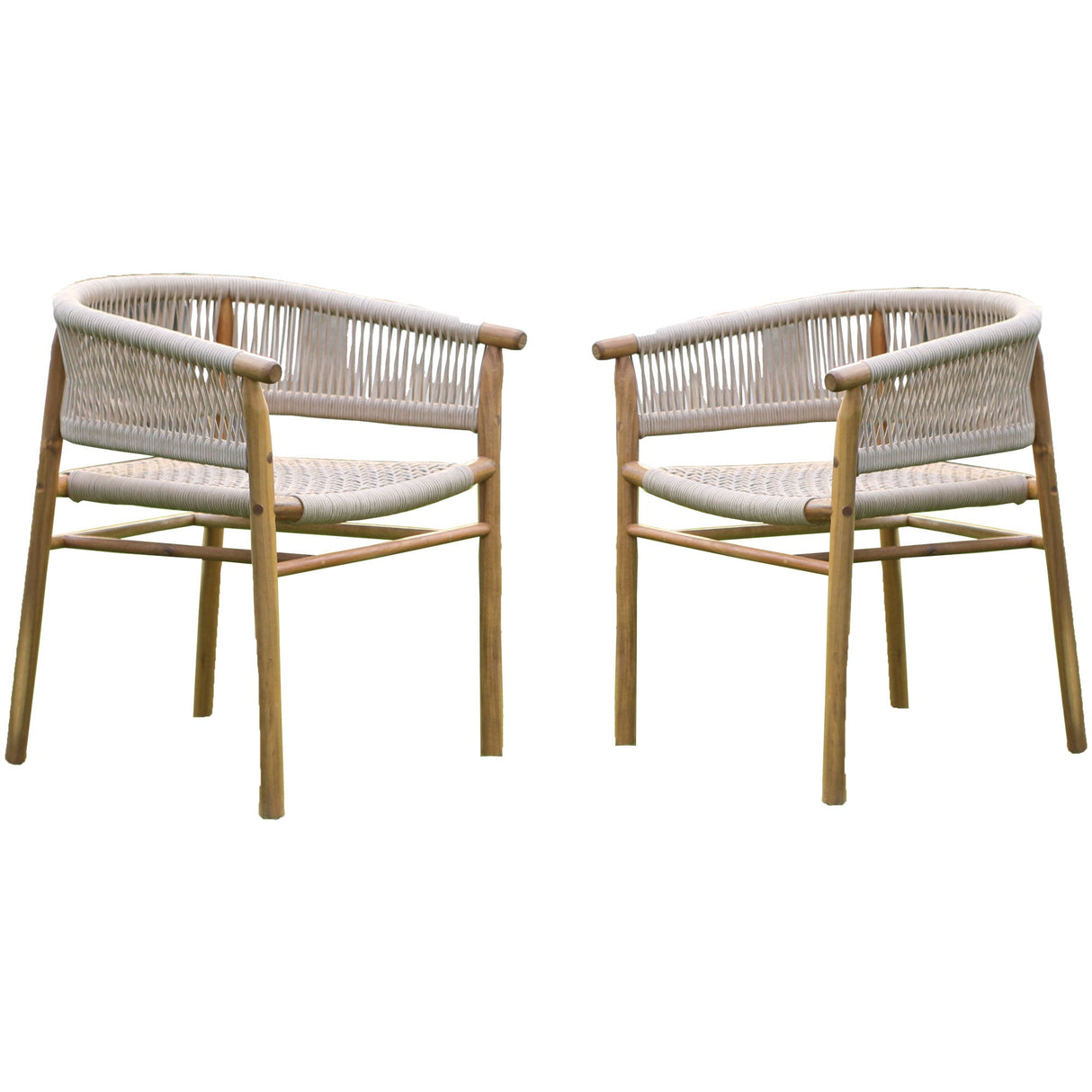 Panama Jack Corsica Stackable Dining Armchairs (Set of 2)