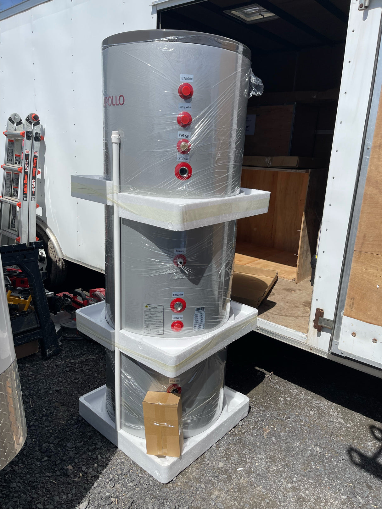 APOLLO DHW120 MAX - Stainless Combined Indirect Water Heater Tank