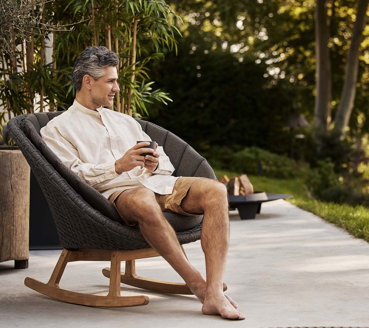 Peacock Outdoor Rocking Chair 5458RODGTRC-5458YS92