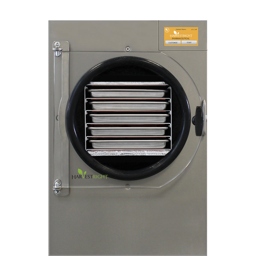 Harvest Right Small Pharmaceutical Pro Freeze Dryer with Oil Free Vacuum Pump and 5 Trays in Stainless Steel