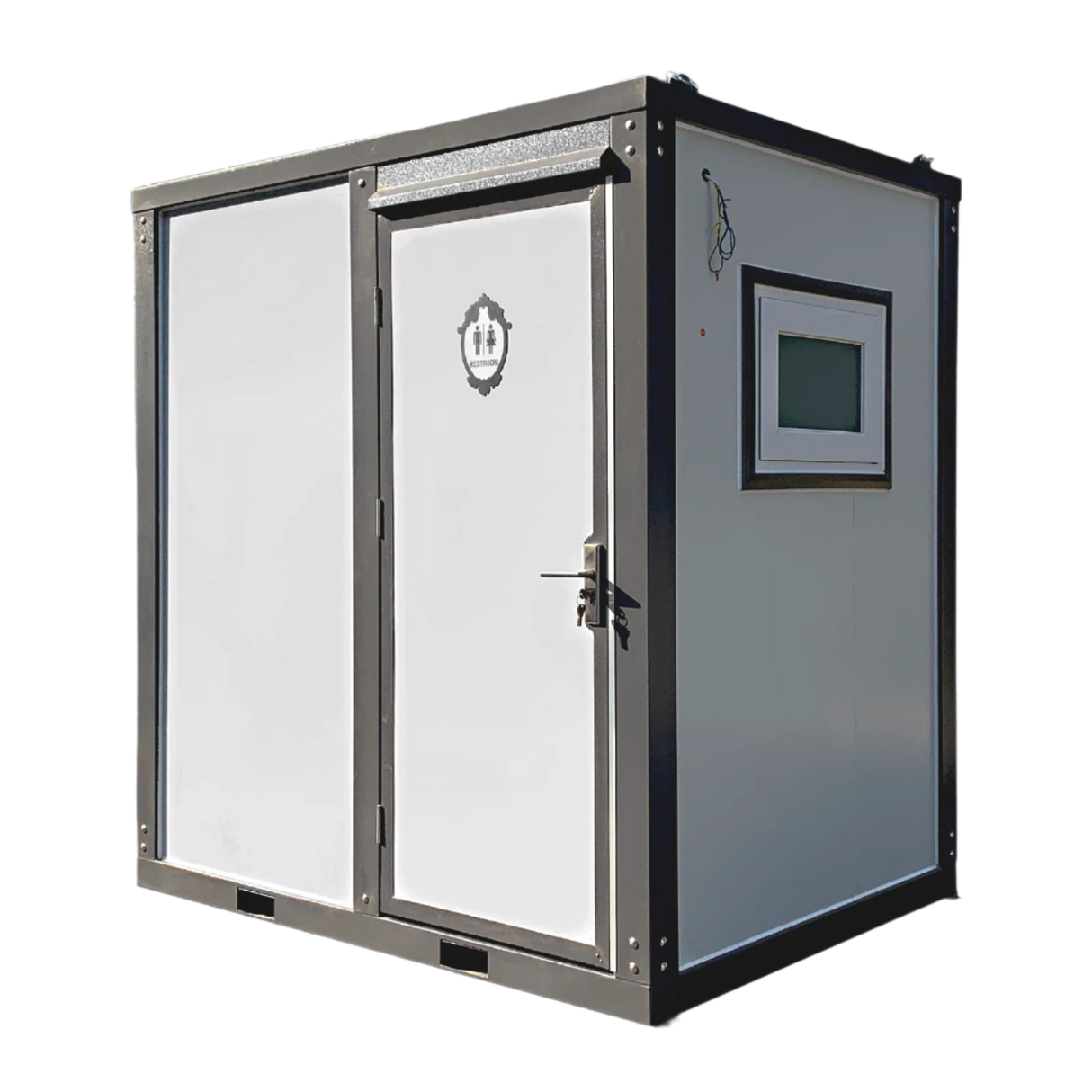 Chery Industrial Bastone Portable Toilet with Shower Curtain Style