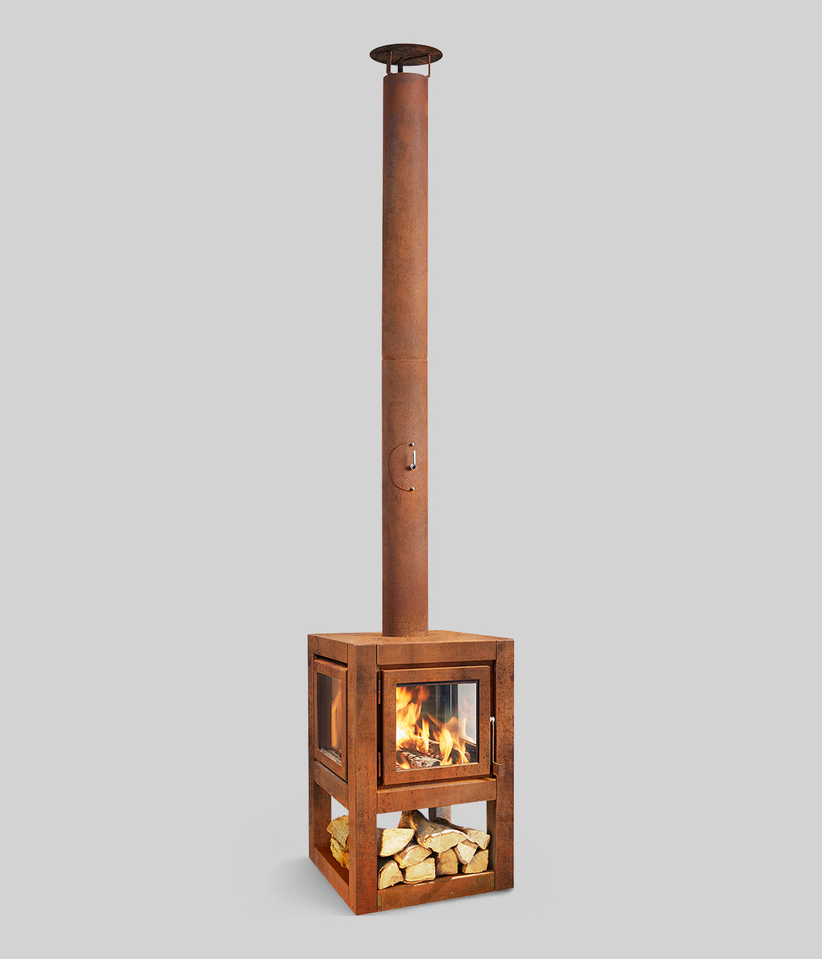 RB73 Quaruba L Outdoor Wood Burning Fireplace 97563788