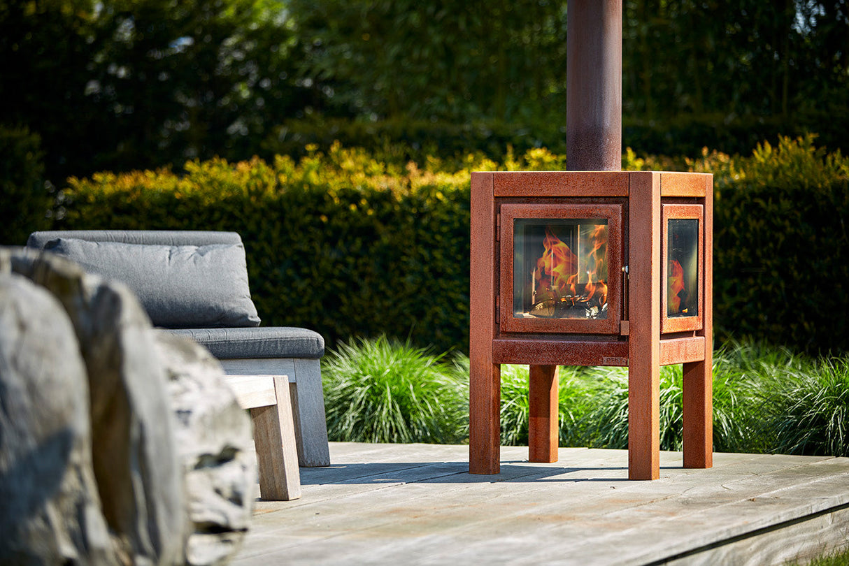 RB73 Quaruba L Outdoor Wood Burning Fireplace 97563788