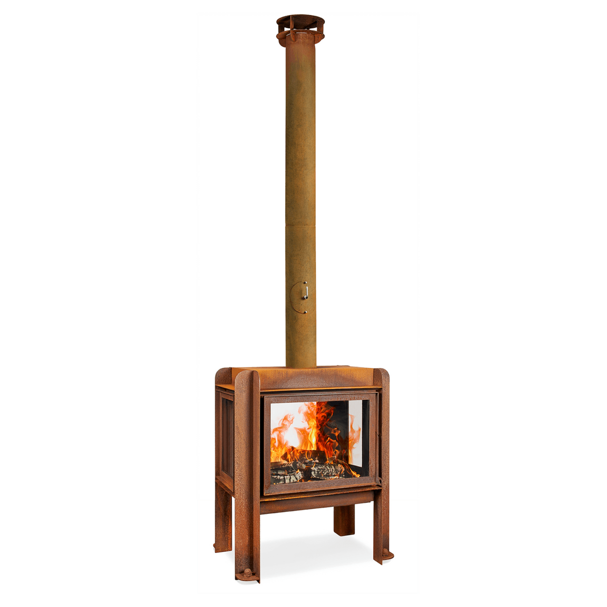 Fennek 80 4-Sided Glass Outdoor Fireplace FENNEK-80-4