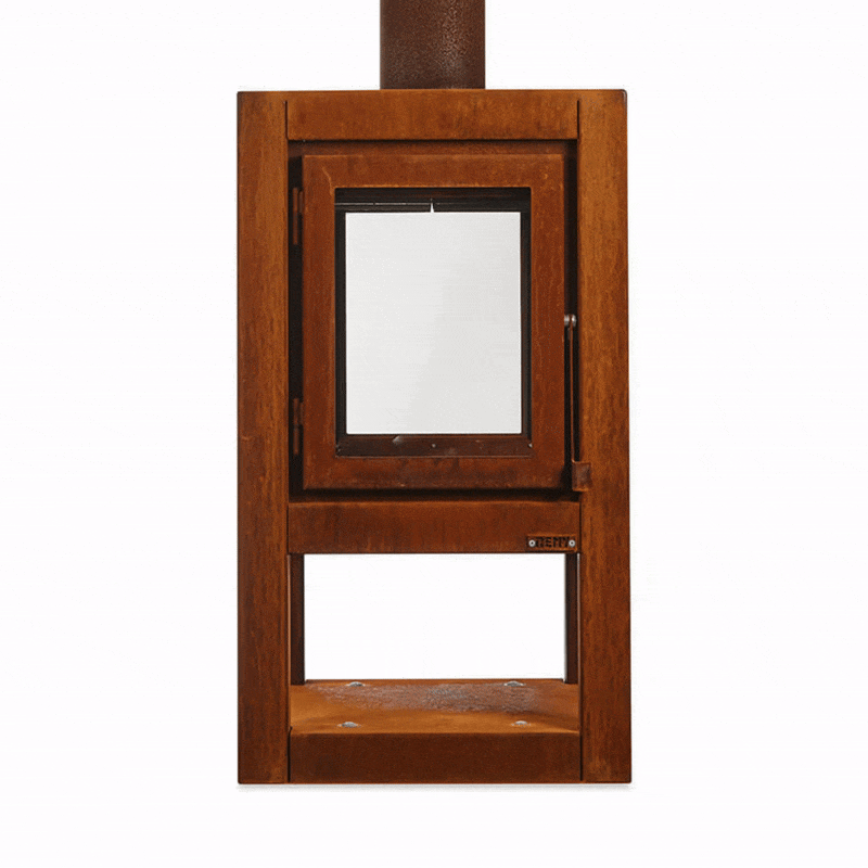 Quaruba XL Mobile 4-Sided Glass Outdoor Fireplace QUARUBA-XL-4M